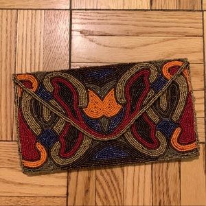 New, fully beaded clutch bag!